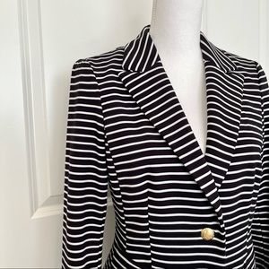 Banana Republic Navy Striped Blazer w Gold Buttons